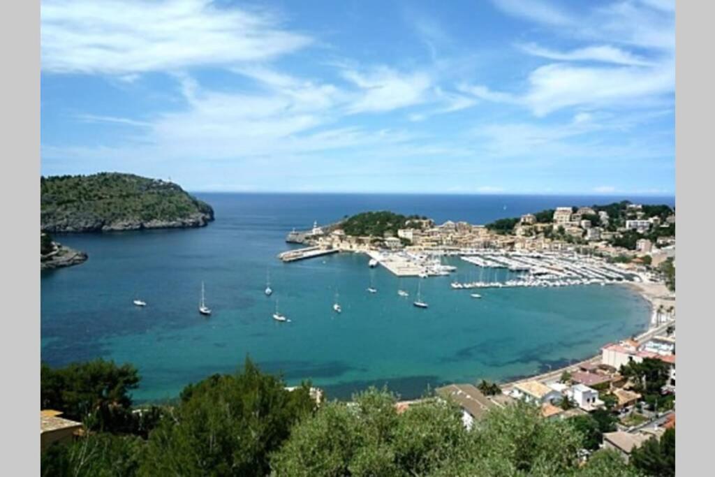 Apartamento En El Puerto De Soller Con Gran Terraza Privada Y Vistas Al Mar. Piscina Comunitaria. Localizado En Un Zona Tranquila Y Muy Soleada. Wifi Gratis Disponible. Parking. Exterior foto